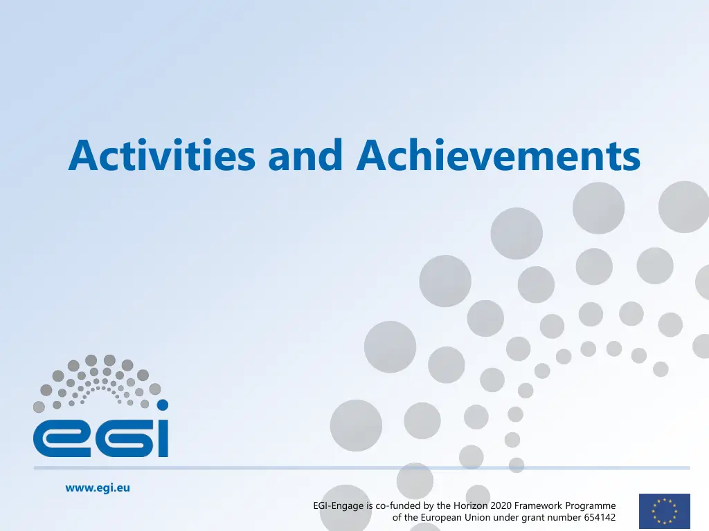 activities and achievements