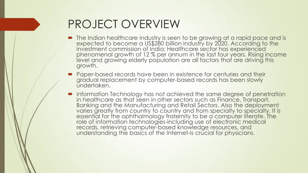 project overview