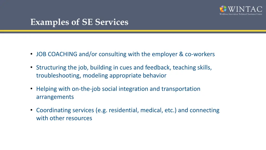 examples of se services