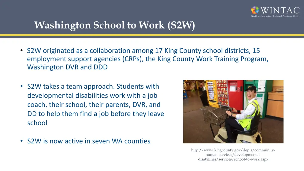 washington school to work s2w