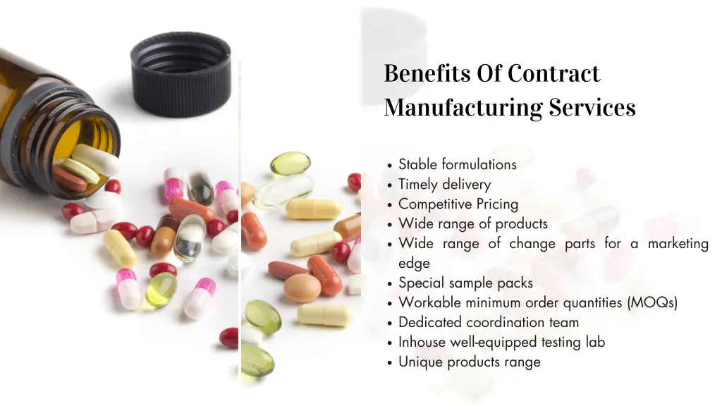benefits of contract manufacturing services