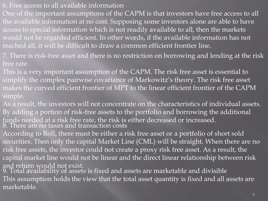 6 free access to all available information