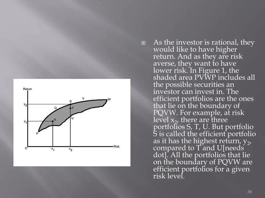 as the investor is rational they would like