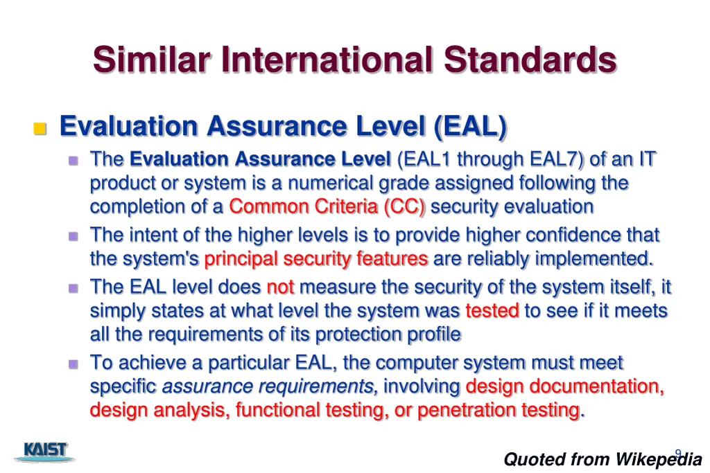 similar international standards