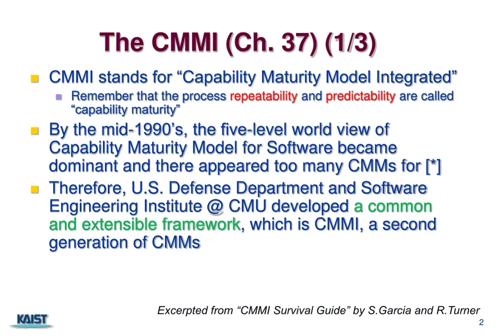 the cmmi ch 37 1 3