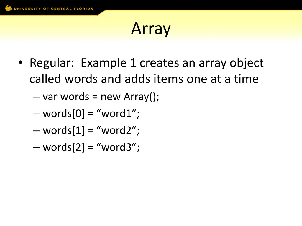 array 1