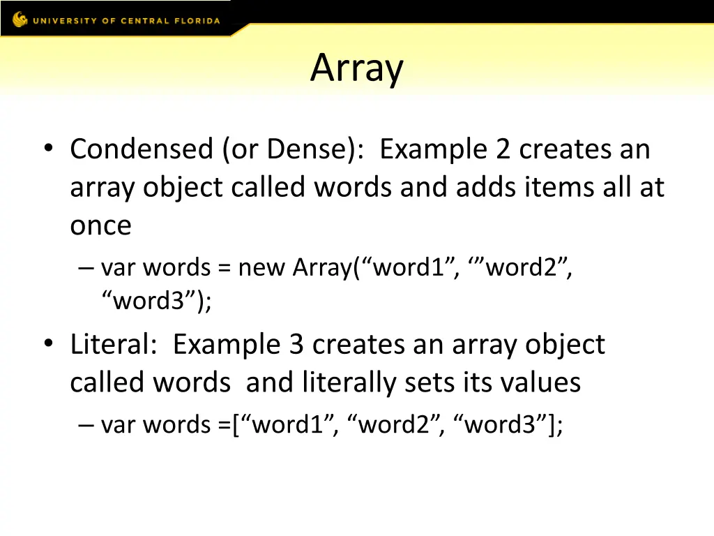 array 2