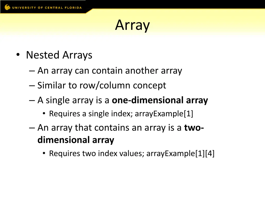 array 7