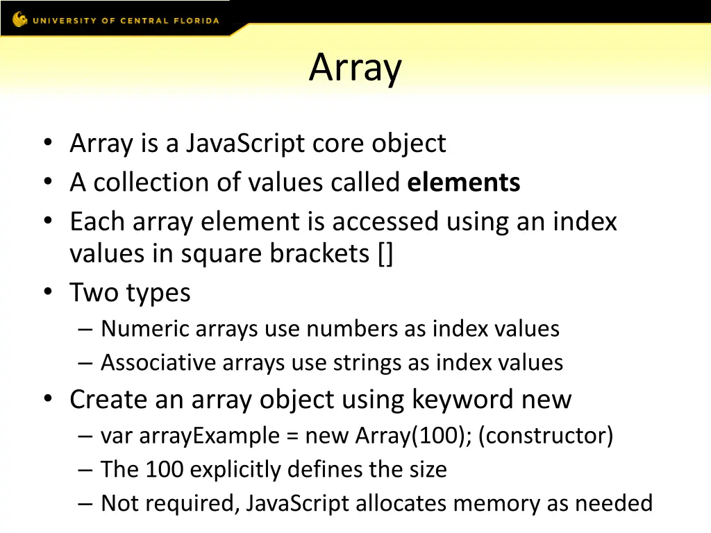 array