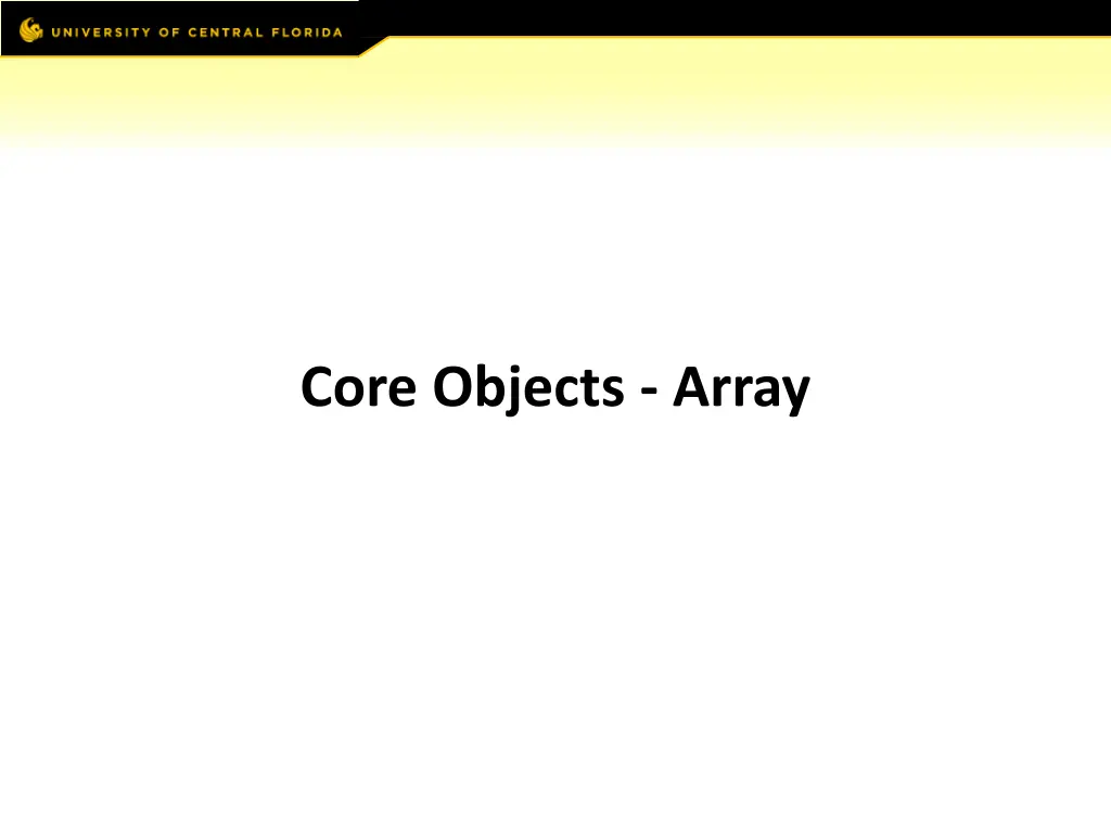 core objects array