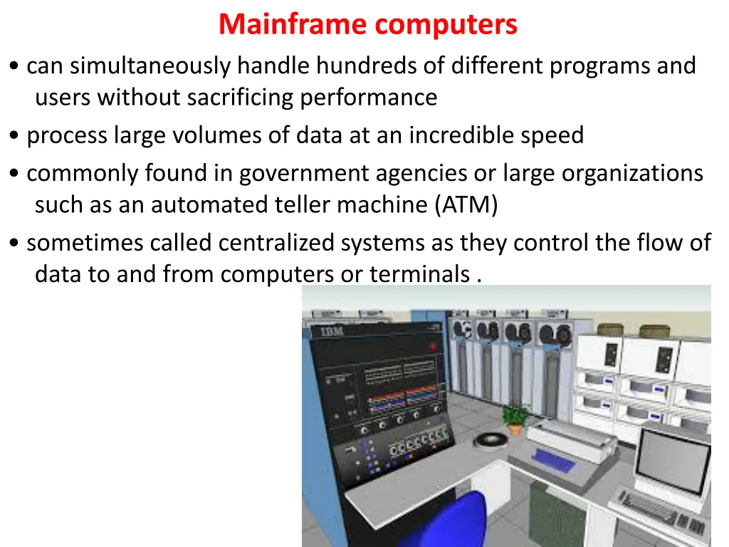 mainframe computers