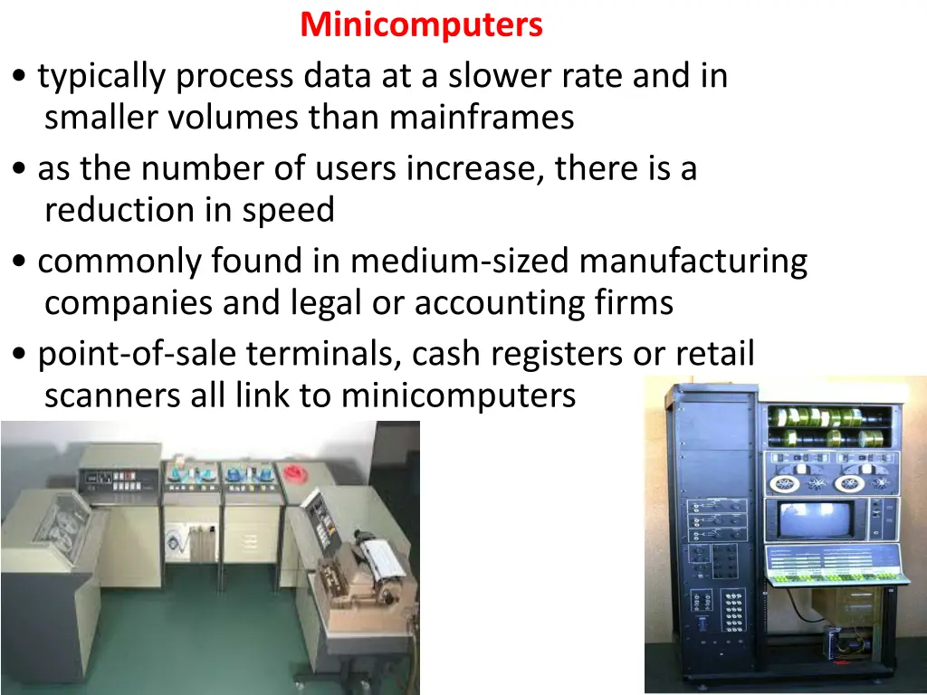minicomputers
