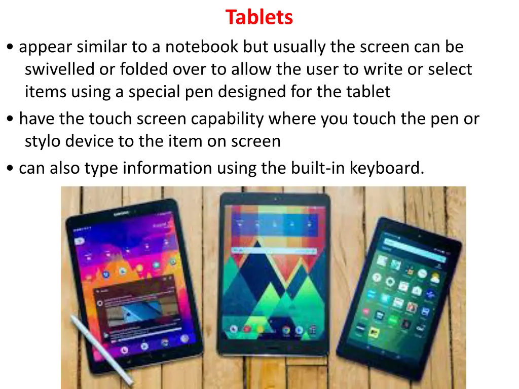 tablets