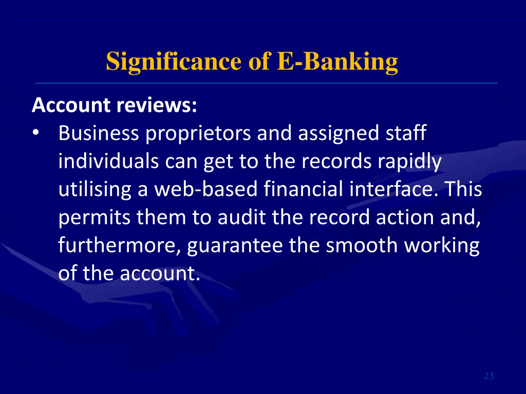 significance of e banking 4