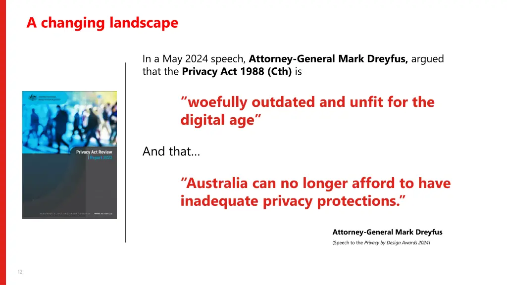 a changing landscape