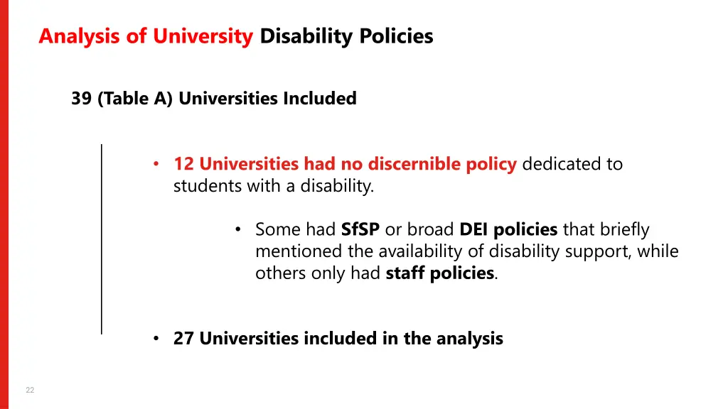 analysis of university disability policies 1