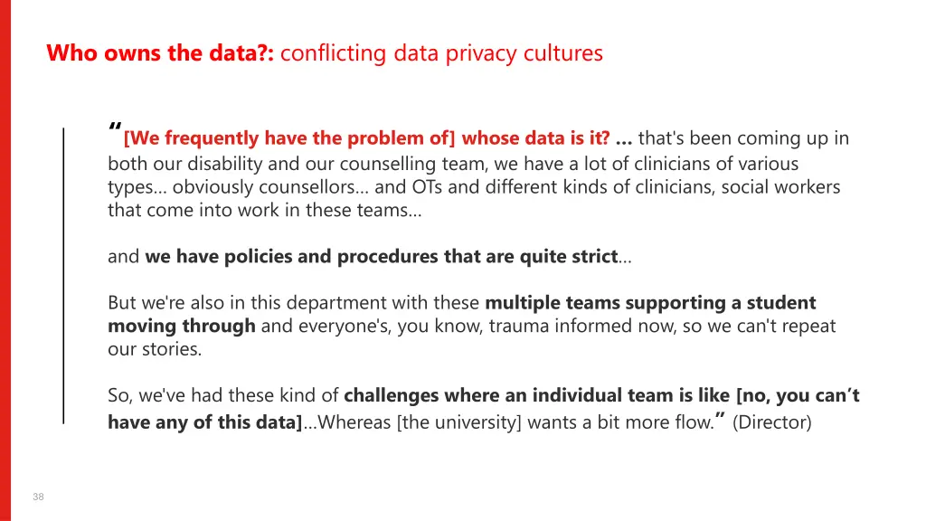 who owns the data conflicting data privacy
