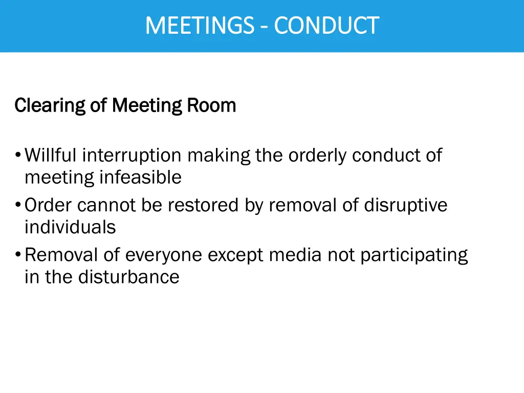 meetings meetings conduct 2
