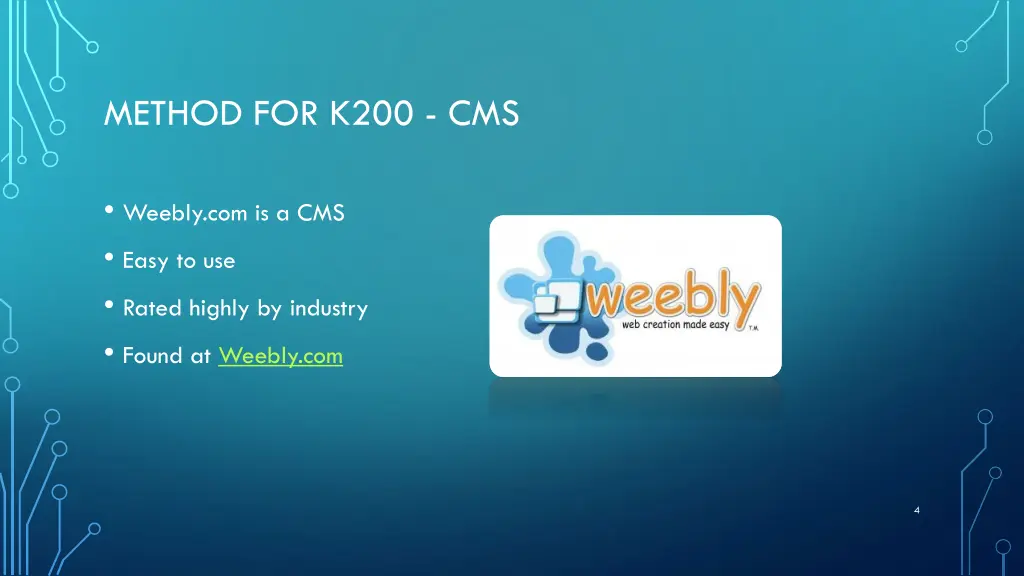 method for k200 cms