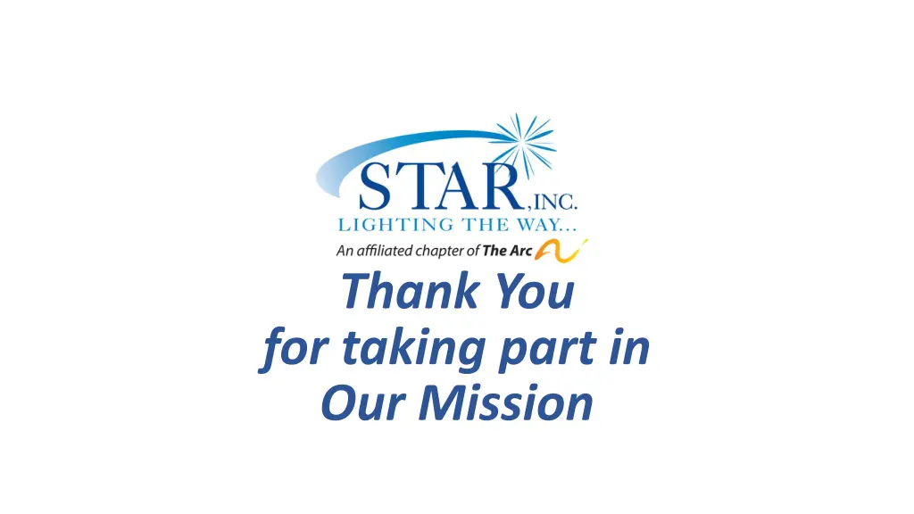 thank you for taking part in our mission