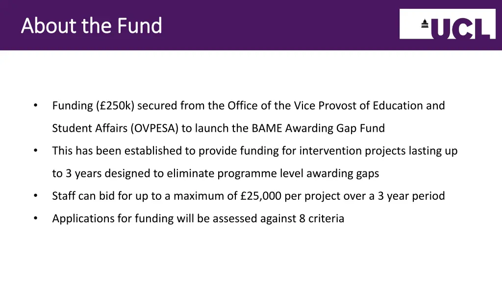 about the fund about the fund