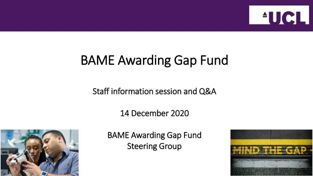bame awarding bame awarding gap fund
