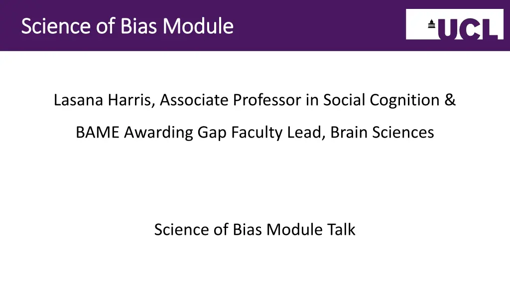 science of bias module science of bias module