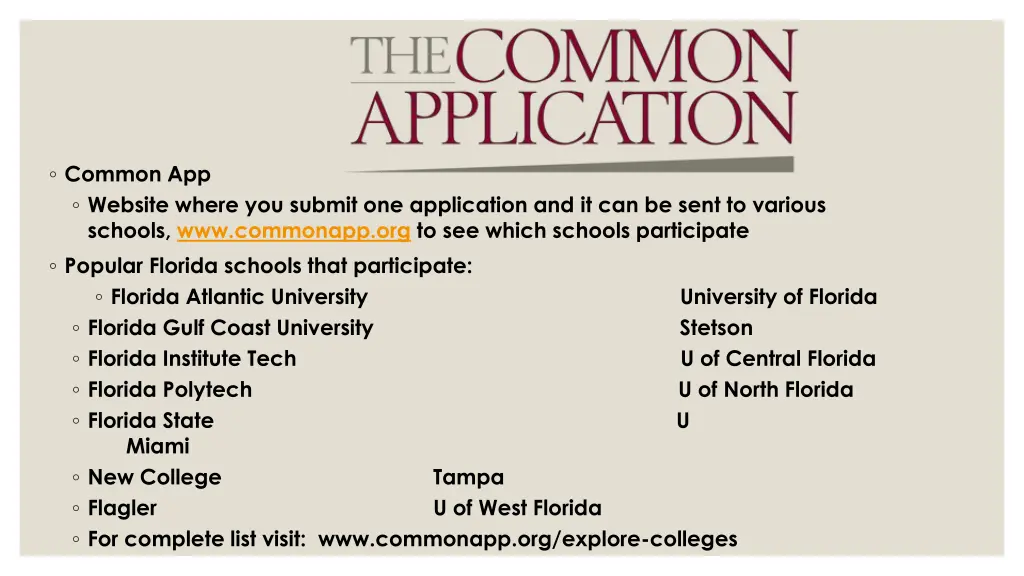 common app website where you submit