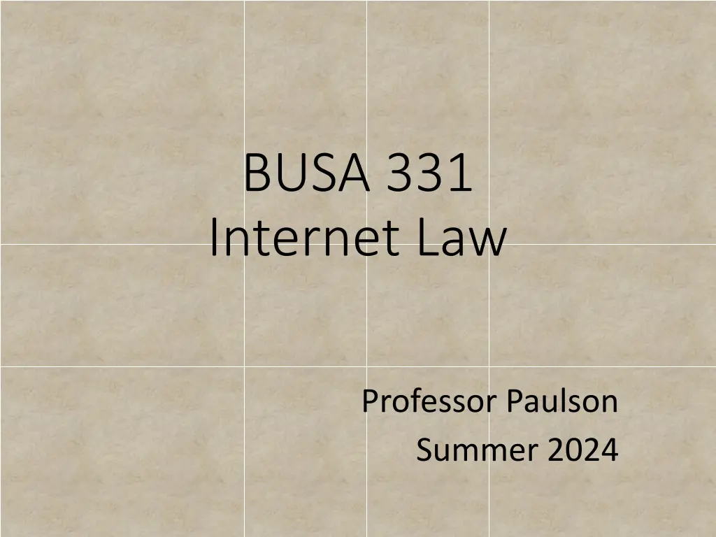 busa 331 internet law