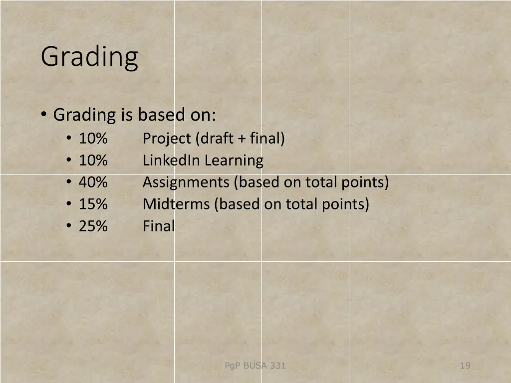 grading