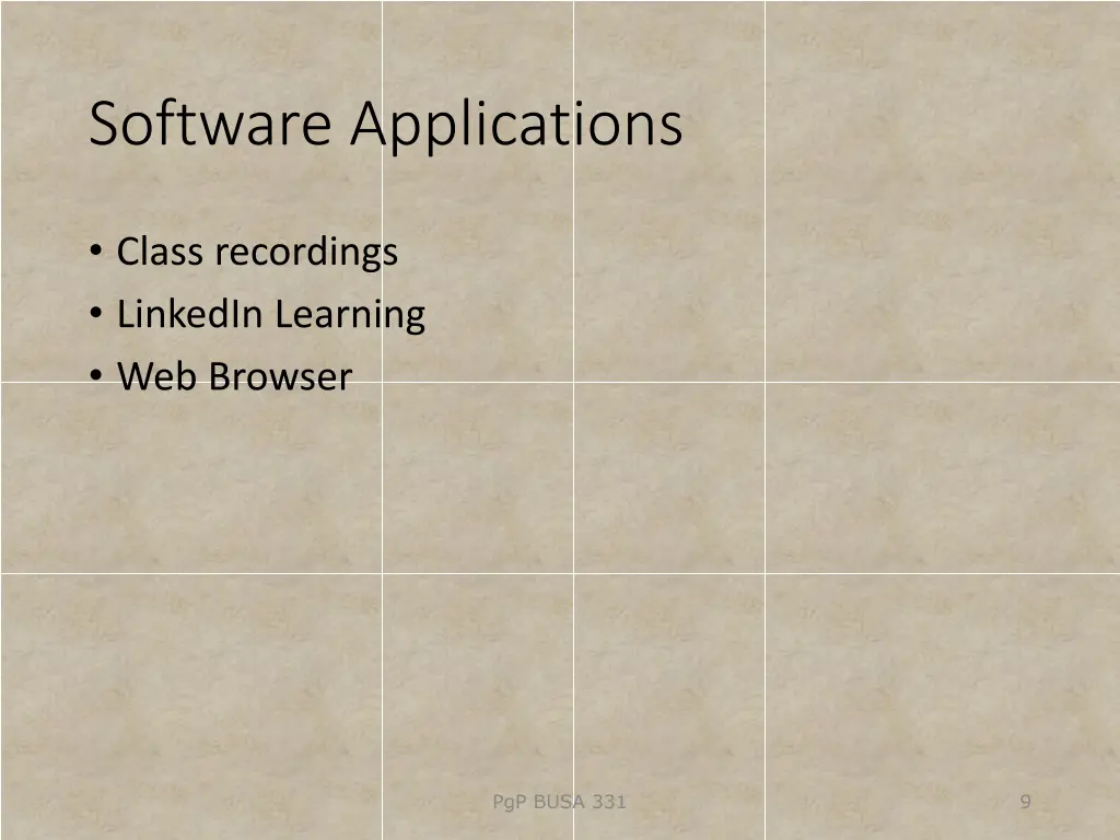 software applications