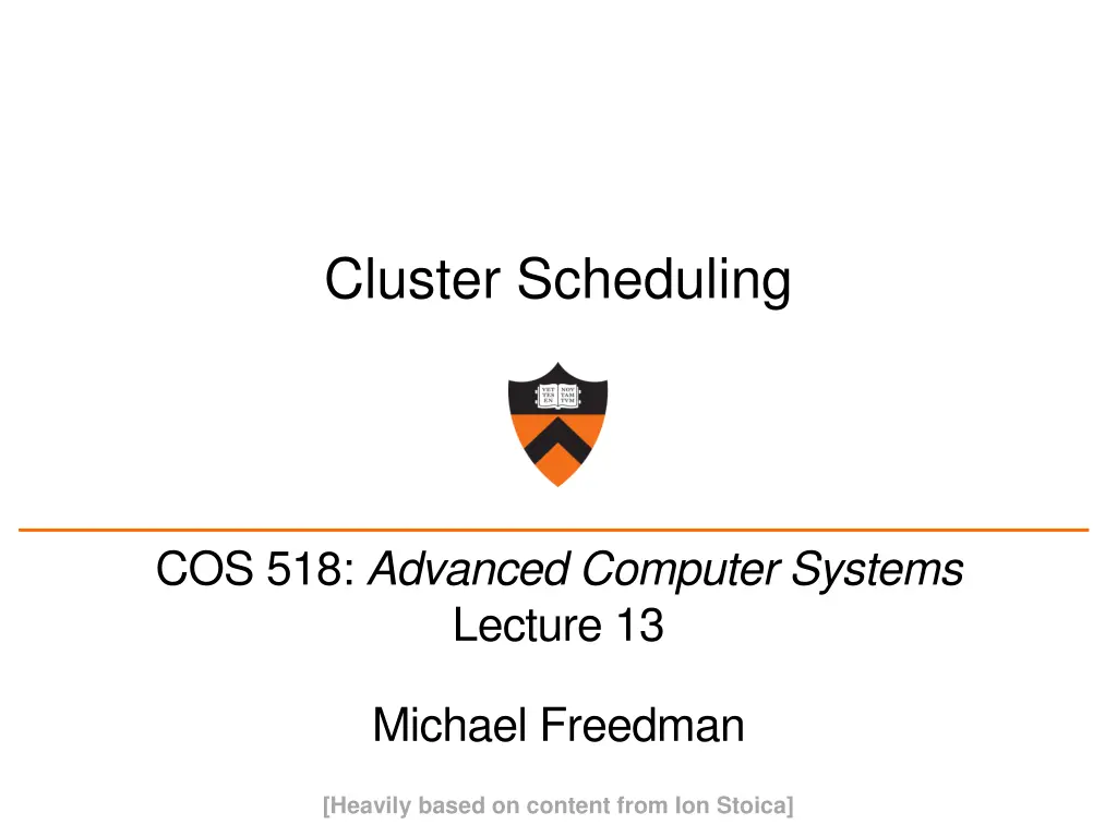 cluster scheduling