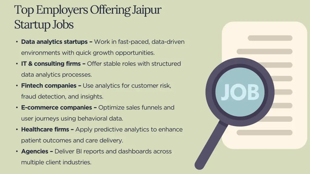 top employers offering jaipur startup jobs