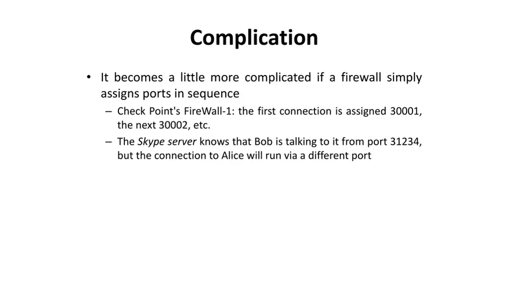 complication