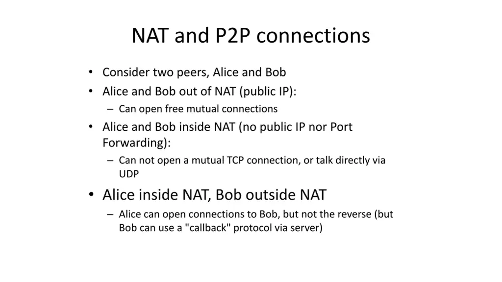 nat and p2p connections