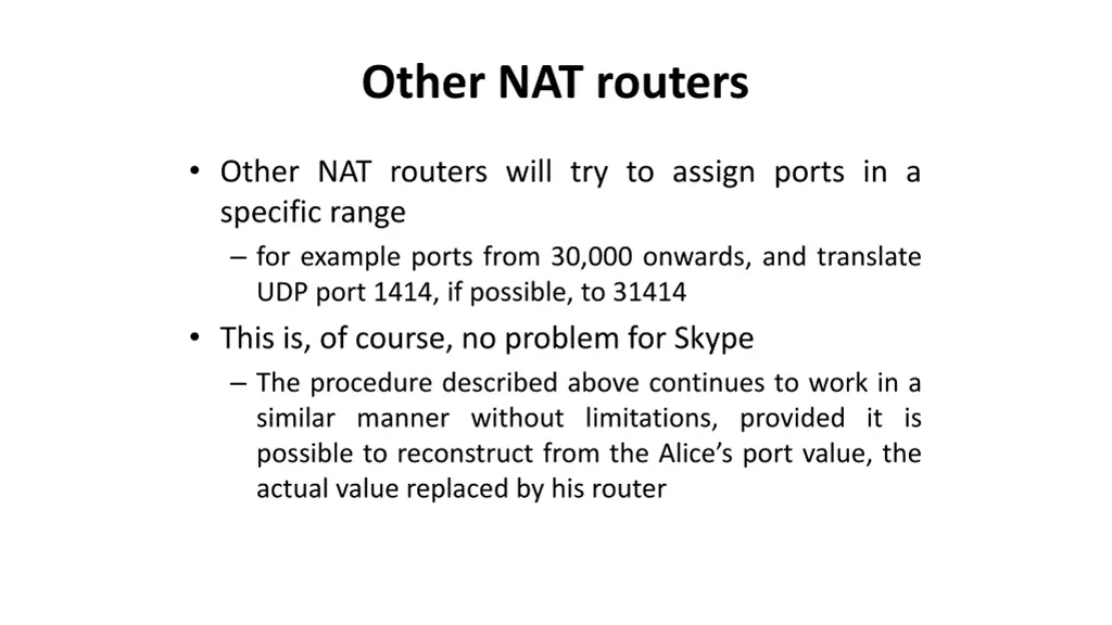 other nat routers