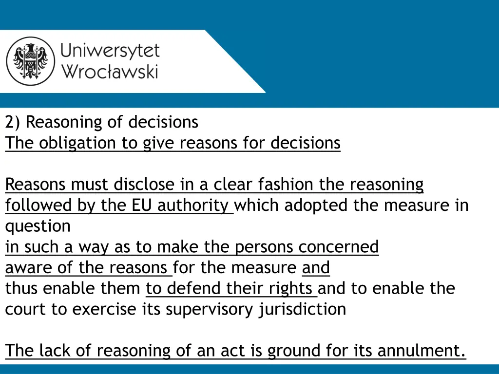 2 reasoning of decisions the obligation to give