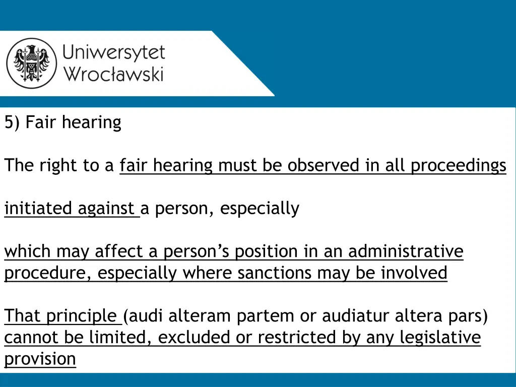 5 fair hearing
