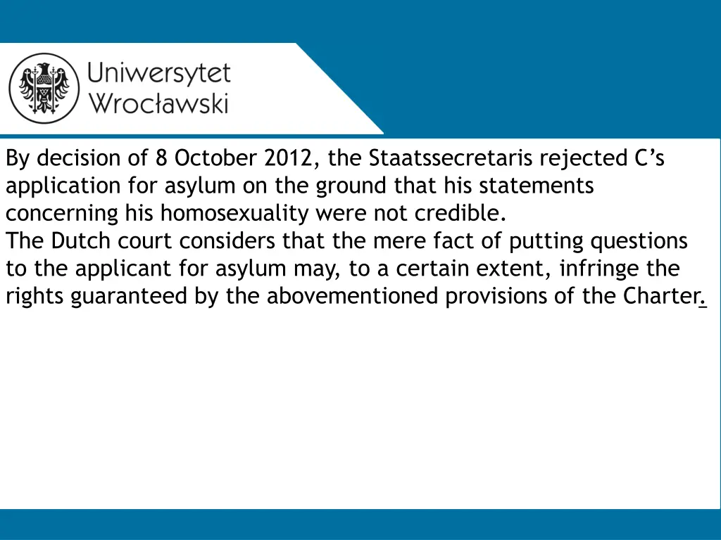by decision of 8 october 2012