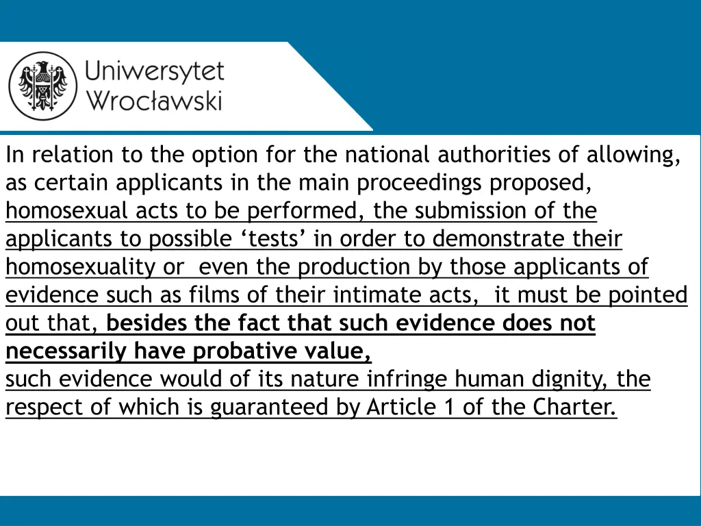 in relation to the option for the national