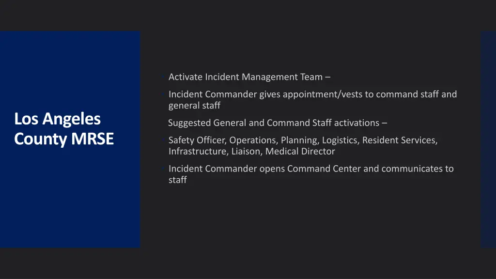 activate incident management team