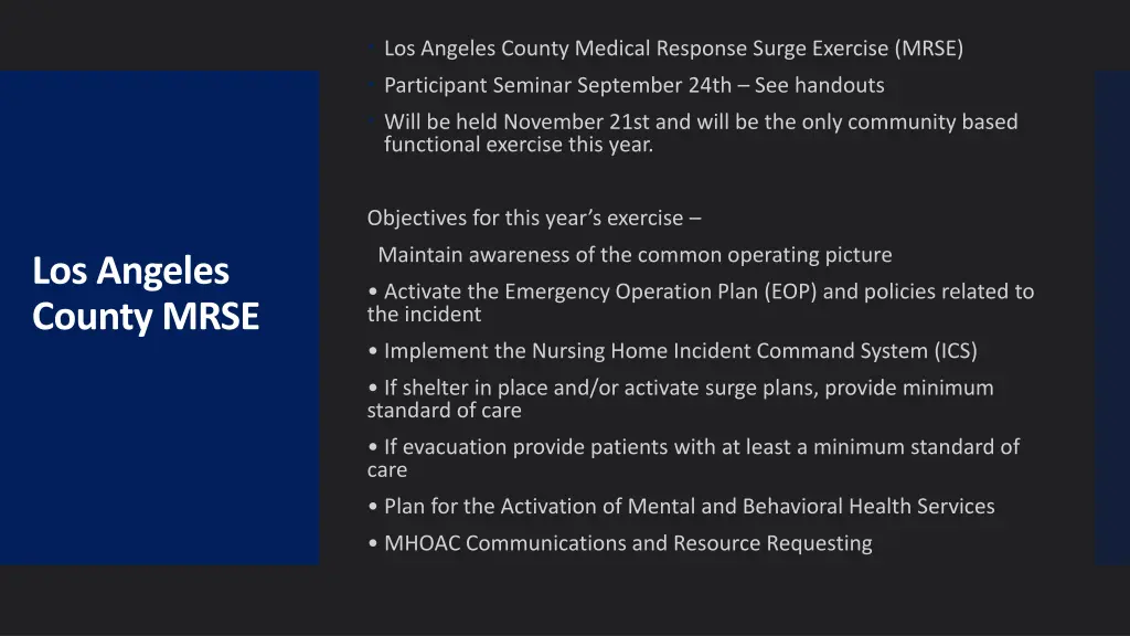 los angeles county medical response surge 1