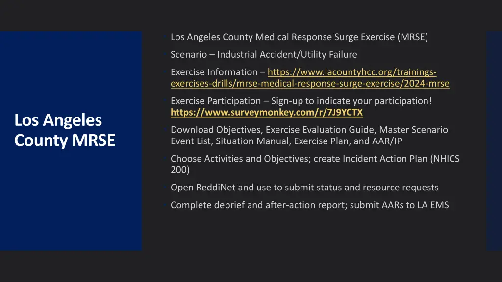 los angeles county medical response surge