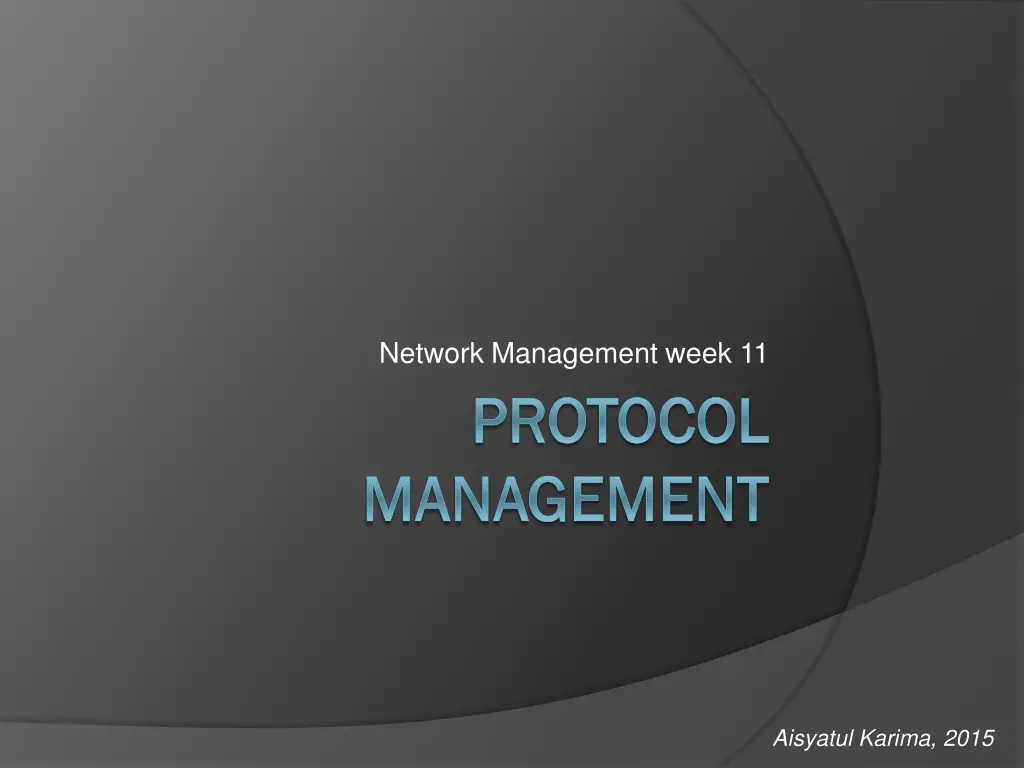 network management week 11