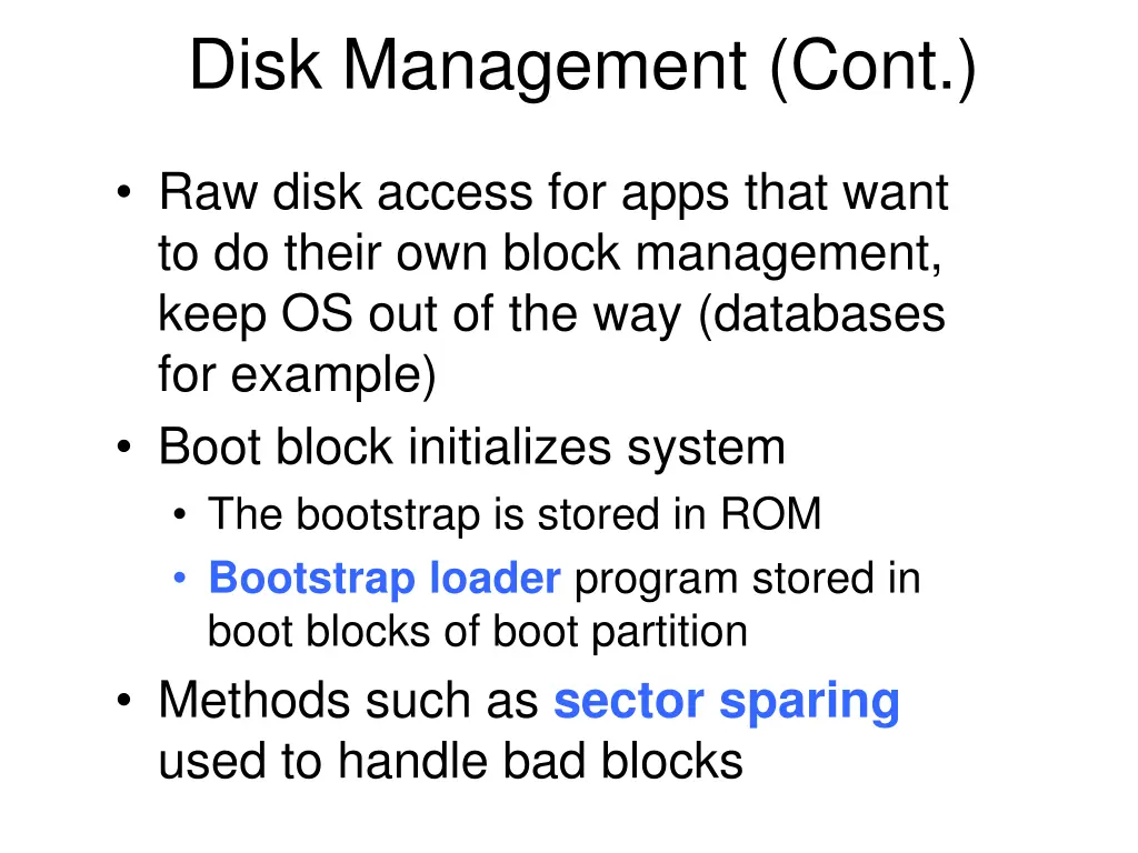 disk management cont