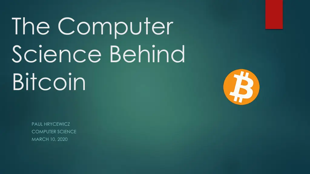 the computer science behind bitcoin