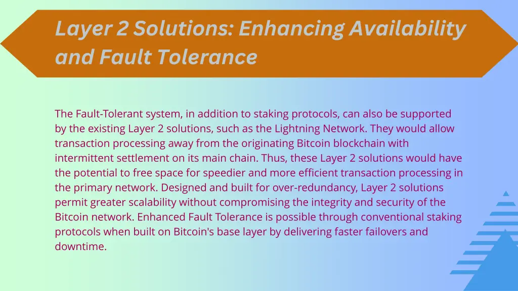 layer 2 solutions enhancing availability