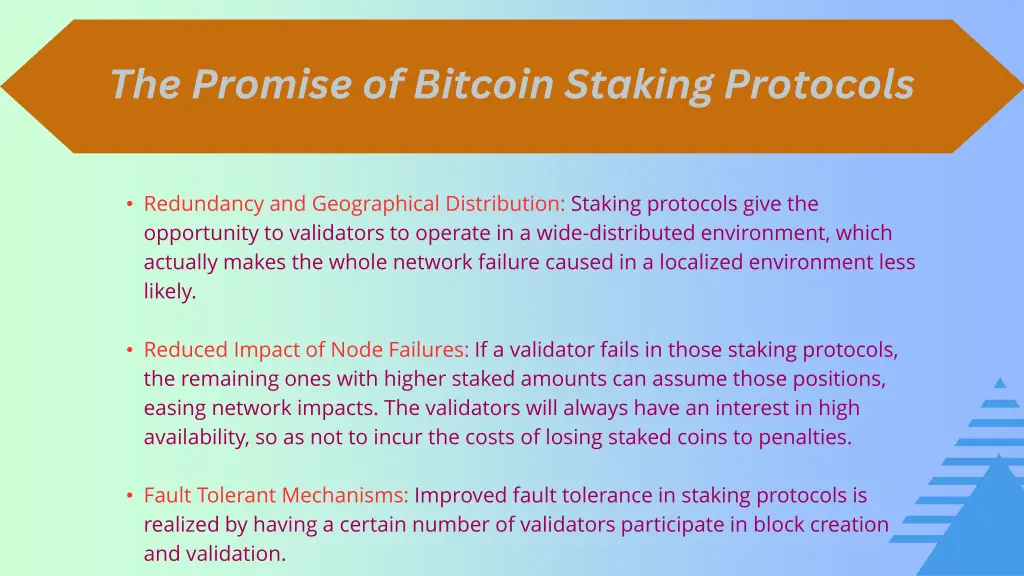 the promise of bitcoin staking protocols
