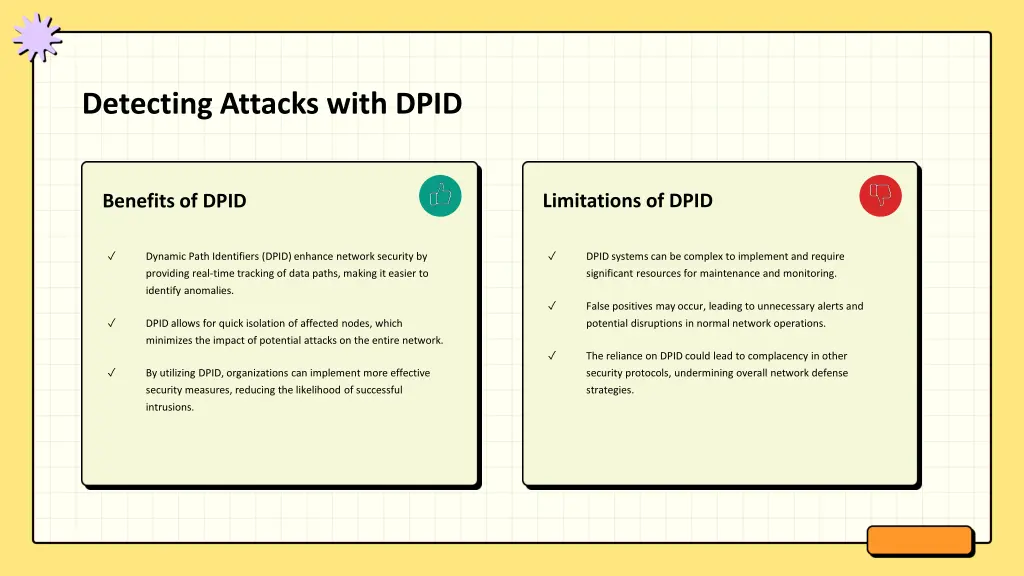 detecting attacks with dpid