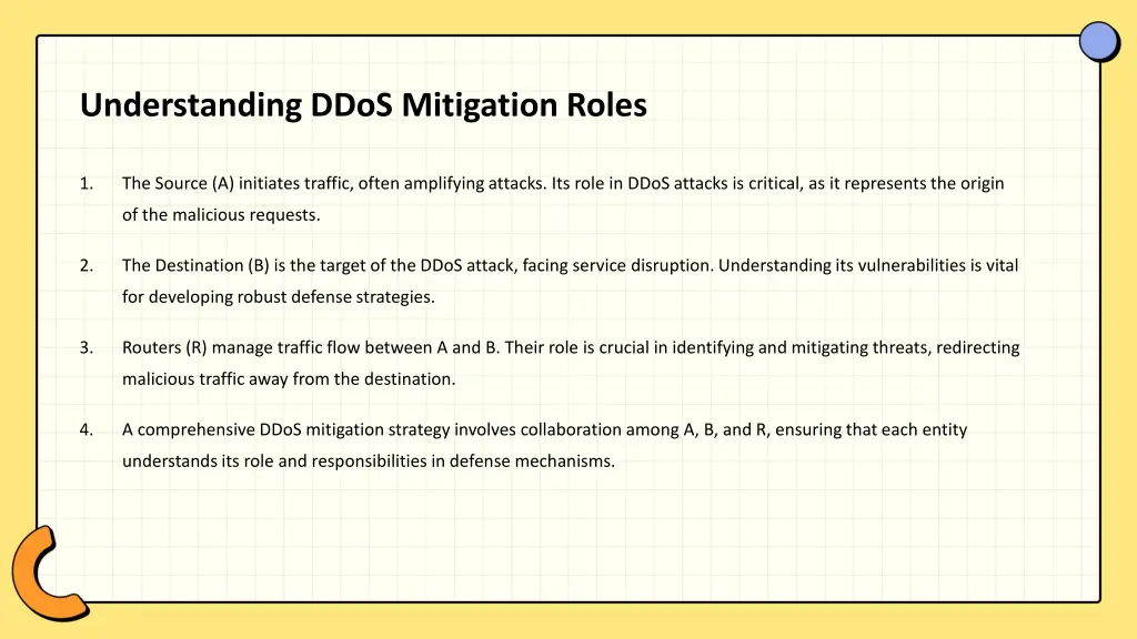 understanding ddos mitigation roles